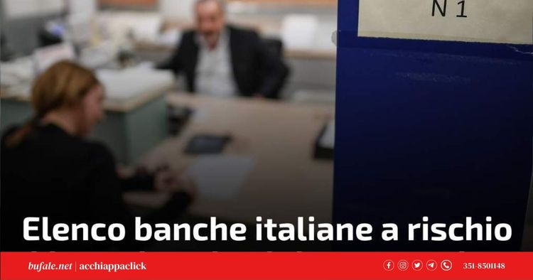 Banche italiane a rischio
