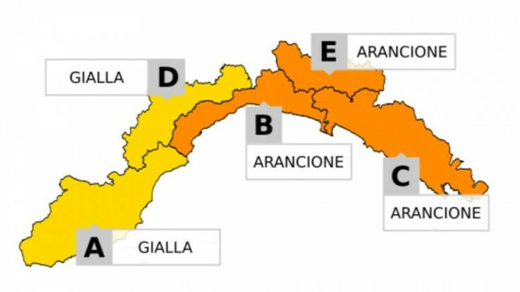 Allerta meteo Liguria