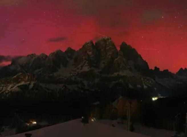 Aurora boreale Italia