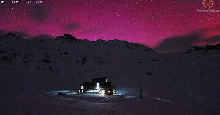 Aurora boreale Italia