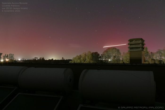 Aurora boreale Italia