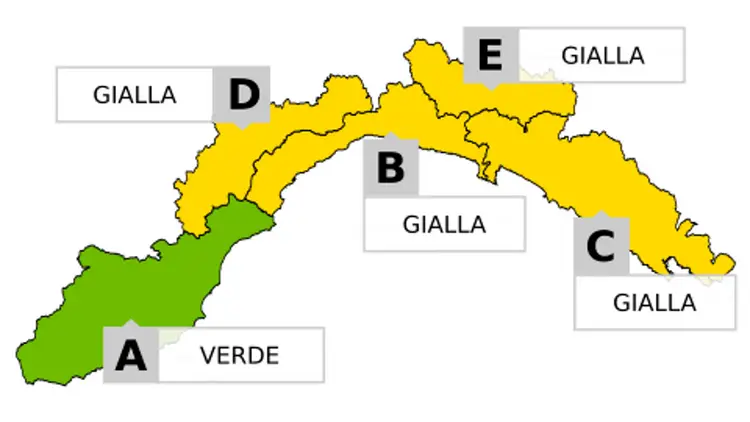 Allerta meteo Liguria